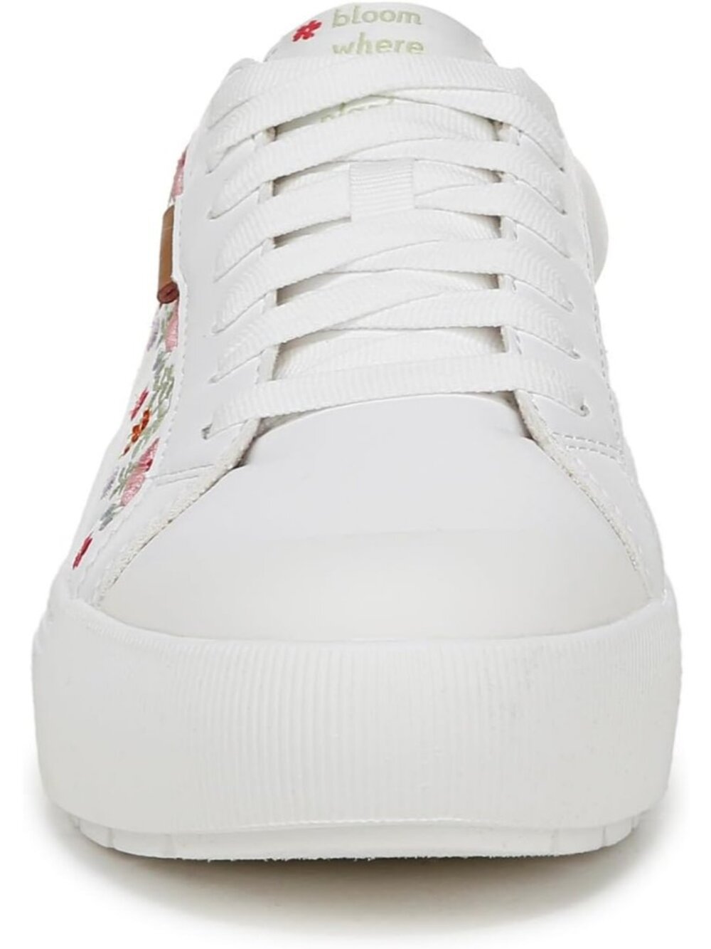 Women's White Multi Comfortable Boot Slip On Fashion Sneaker Lace Up Casual Shoe - Picture 2 of 6
